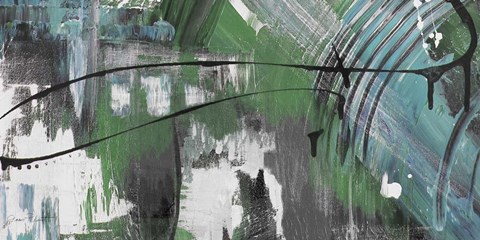 Framed Moody Blues Abstract A Print