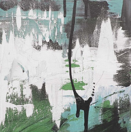 Framed Moody Blues Abstract C Print