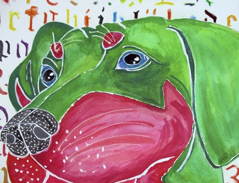 Framed Reeves the Dachshund Print