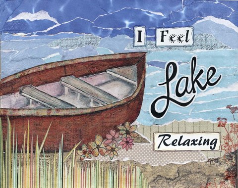 Framed Boat Relaxing Print