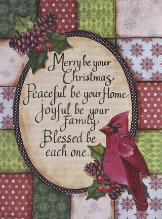 Framed Christmas Cardinal Print