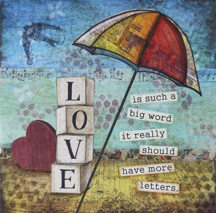 Framed Love Letters Print