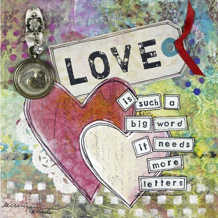 Framed Loving Hearts Print