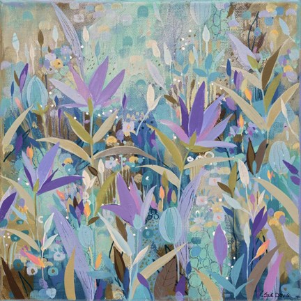 Framed Purple Garden Print