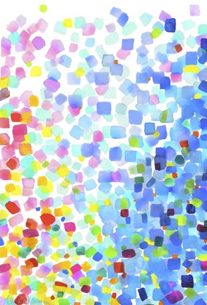 Framed Kaleidescope Flitter Print