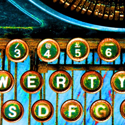 Framed High Contrast Typewriter 2 Print