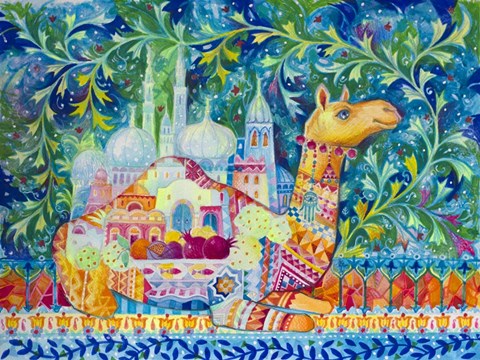 Framed Dromedary Camel Print