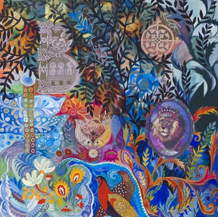 Framed Blue Evening Print