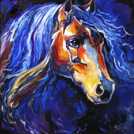 Framed Friesian Night Print