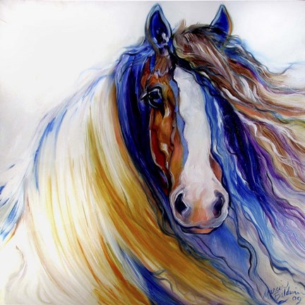 Framed Gypsy Vanner Rouge Print