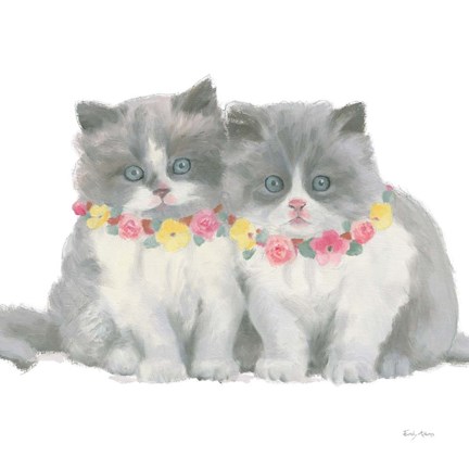 Framed Cutie Kitties VIII Print