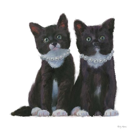 Framed Cutie Kitties IV Print