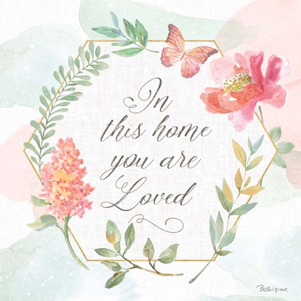 Framed Watercolorful VII Print