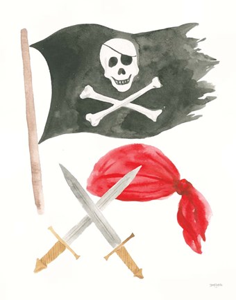 Framed Pirates II on White Print