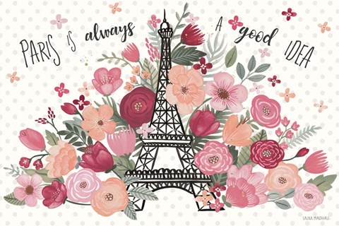 Framed Paris is Blooming I Print