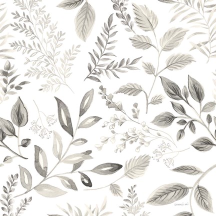 Framed Sketchbook Garden Pattern III Print