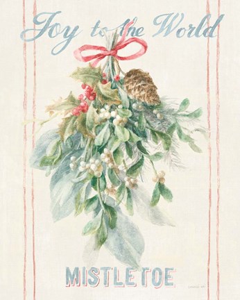 Framed Floursack Holiday IV Print