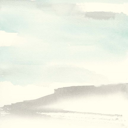 Framed Teal Sky II Print