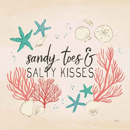 Framed Beach Time V Print