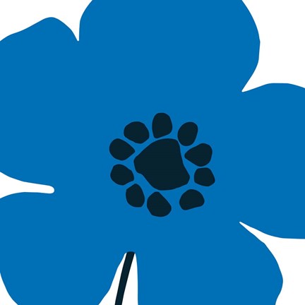 Framed Pop Art Floral I Print