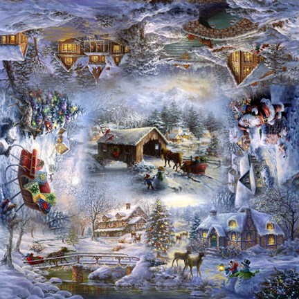 Framed Nicky&#39;s Christmas Print