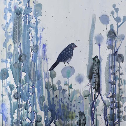 Framed L&#39;heure Bleue Print