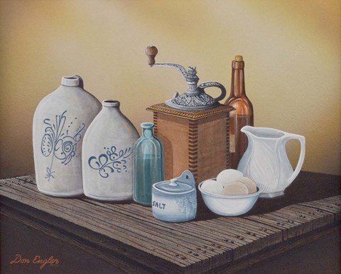 Framed Grandma's Jars Print