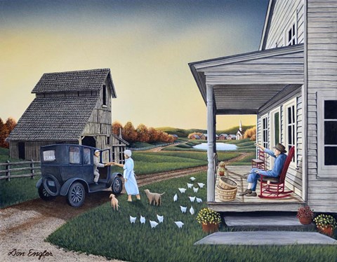 Framed Mail Call Print