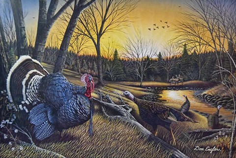 Framed Morning Call Print