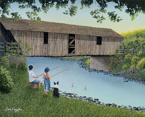 Framed Playin&#39; Hooky Print