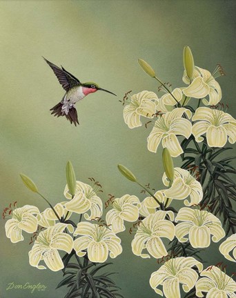 Framed Spring Lilies Print