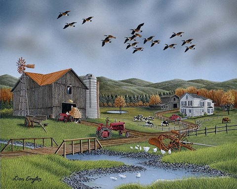 Framed Papaws Place Print