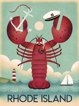 Framed Rhode Island Print