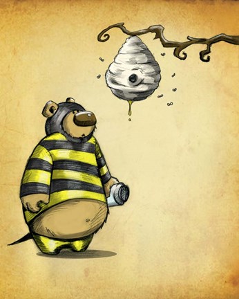 Framed Bumblebear Print