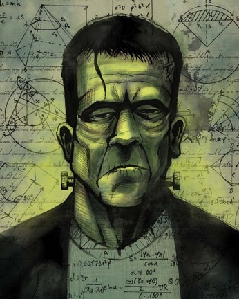 Framed Frankenstien Print