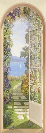 Framed Giardino sul Lago Print