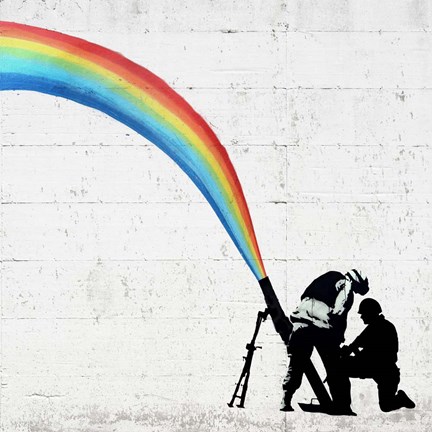 Framed Color Soldiers Print