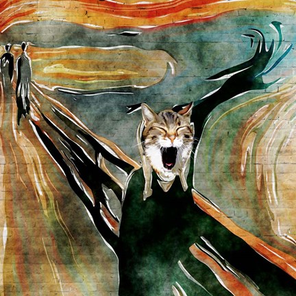 Framed Meow, Kansas City Print