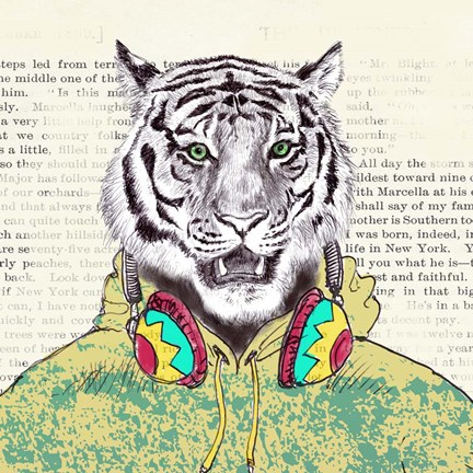 Framed Sporty Guy (detail) Print