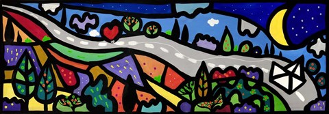 Framed La Lunga Strada dell&#39;amore Print
