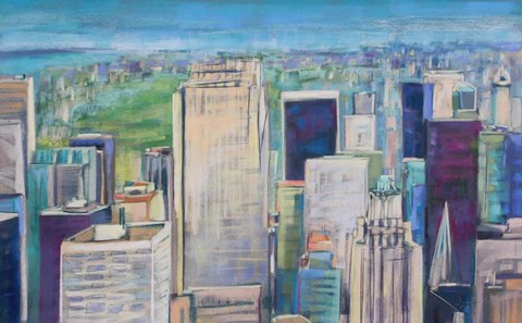 Framed Towards Central Park II Print