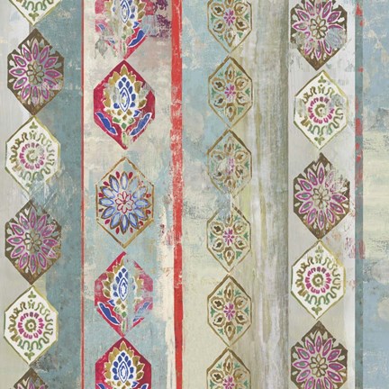 Framed Painted Wood I Print