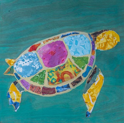 Framed Sea Turtle Right Print