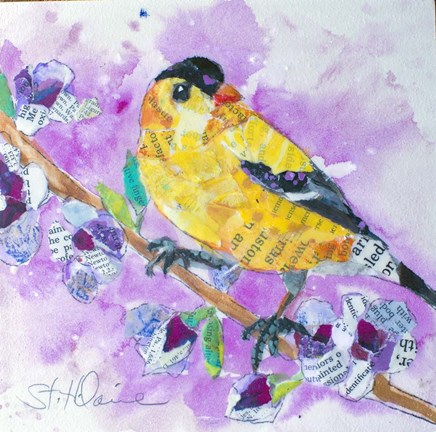 Framed Pinch of Gold Finch 2 Print