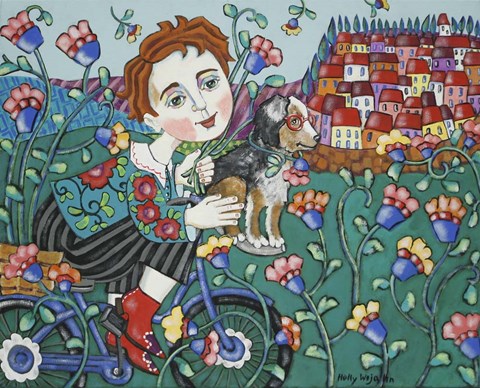 Framed Boys Flowery Life Print