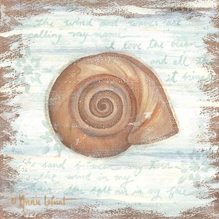 Framed Ocean Snail Print