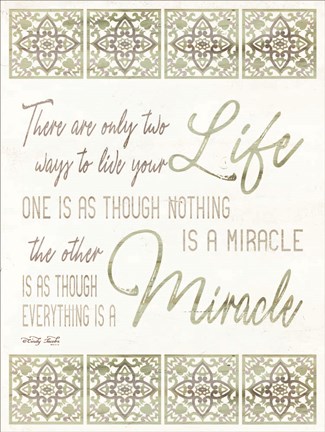 Framed Live Your Life Print