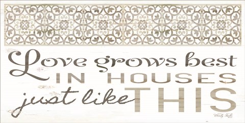 Framed Love Grows Best Print