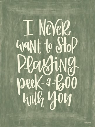 Framed Peek-a-Boo Print