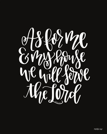 Framed As For Me Print